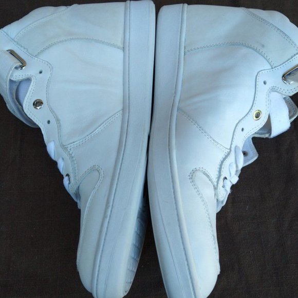 2006 Jacob Arabic J&Co White Leather Hi Tops main image 2